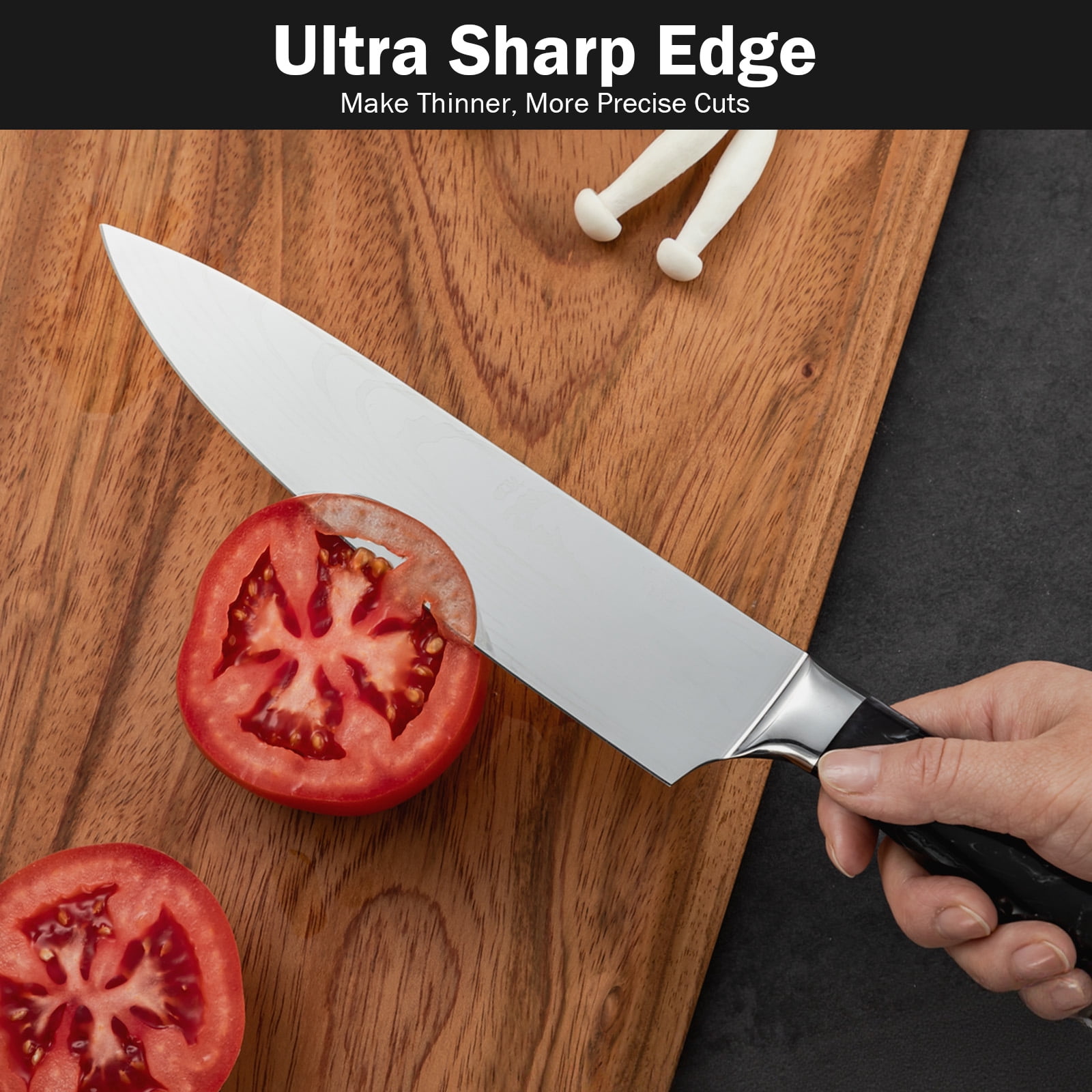 Pechvin Premium 4-Piece Kitchen Knife Set, High-Carbon Stainless Steel, Ultra Sharp, Ergonomic Handle, Rust-Resistant