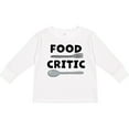 thumbnail image 3 of Inktastic Food Critic with Fork and Spoon Boys or Girls Long Sleeve Toddler T-Shirt, 3 of 5