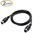 thumbnail image 2 of Cable Matters 2-Pack 5 Pin DIN MIDI Cable, 5 Pin MIDI Cable - 6 Feet, 2 of 5