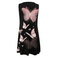 thumbnail image 4 of TJAZFJPA Robes d'Été pour Femmes 2025 Robe Élégante pour Femmes à Col Rond Robe Débardeur Robe Décontractée à Imprimé Floral Robes d'Été pour Femmes Tendance 2025 Robe Bleue, 4 of 5