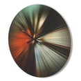 thumbnail image 3 of Designart 'Fractal Orange Brown and Gray' Modern Wood Wall Clock, 3 of 5