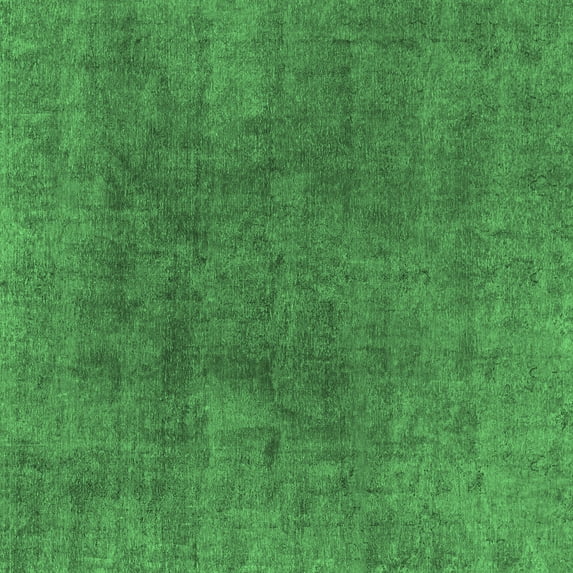 Ahgly Company Indoor Square Abstract Emerald Green Modern Area Rugs, 5' Square