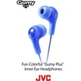 thumbnail image 3 of JVC Gumy in Ear Earbud Headphones with Paper Package, Powerful Sound, Comfortable and Secure Fit, Silicone Ear Pieces S/M/L - HAFX7RN (Red), 3 of 6