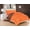 Orange/Brown, variant on Down Alternative Elegant Comfort 3-Piece Reversible Comforter Set - -Full/Queen, Orange/Brown