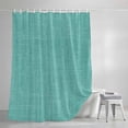 thumbnail image 4 of Shower Curtains for Bathroom-36"x72",Teal Green Solid Color Waterproof Bath Curtain Grommet Shower Curtain Set with Hooks, 4 of 9