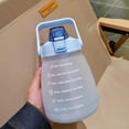 thumbnail image 4 of Water Bottles Large-Capacity Gradient Color Leakproof Bpa-Free Portable Outdoor 14000ml With Straw, 4 of 13