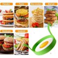 thumbnail image 5 of 4 Pack Silicone Egg Mold Rings Egg Rings 3.1 Inch Non Stick Egg Molds, 5 of 5