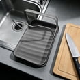 thumbnail image 4 of Pot Lid Spatula Cutting Board Holder Kitchen Organizer Countertop Storage Rack with Drainage for Utensils Board Cover 1-Shelf, 4 of 7