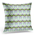 thumbnail image 1 of BSDHOME Green Contemporary Zigzag Pattern Purple Ethnic Pillow Case Pillow Cover 20x20 inch, 1 of 1