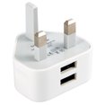thumbnail image 3 of Adaptador Cargador Pared Corriente USB Enchufe Británico 3 Pines para Tableta (2USB), 3 of 6