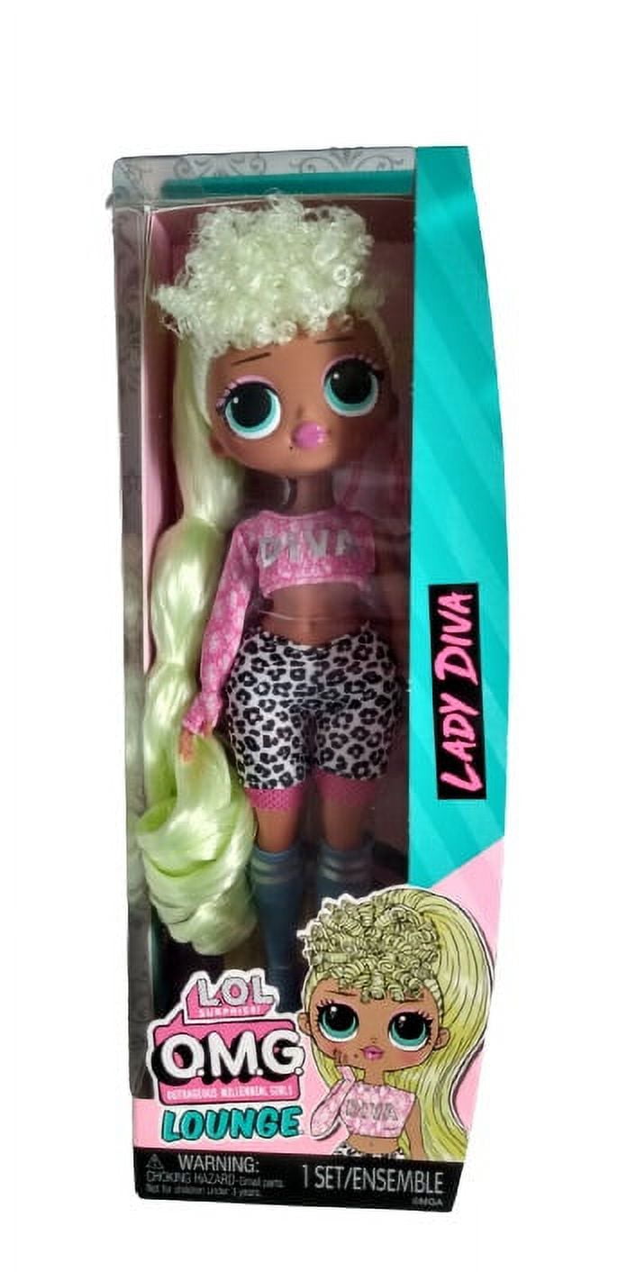 L.O.L. サプライズ! Diva Big Girls Fleece Pullover Hoodie Royal Diva Pink 14ー16 MGA Entertainment 985877 Collectible Lady Diva 5 to 2 Years Dolls,  Multicolor