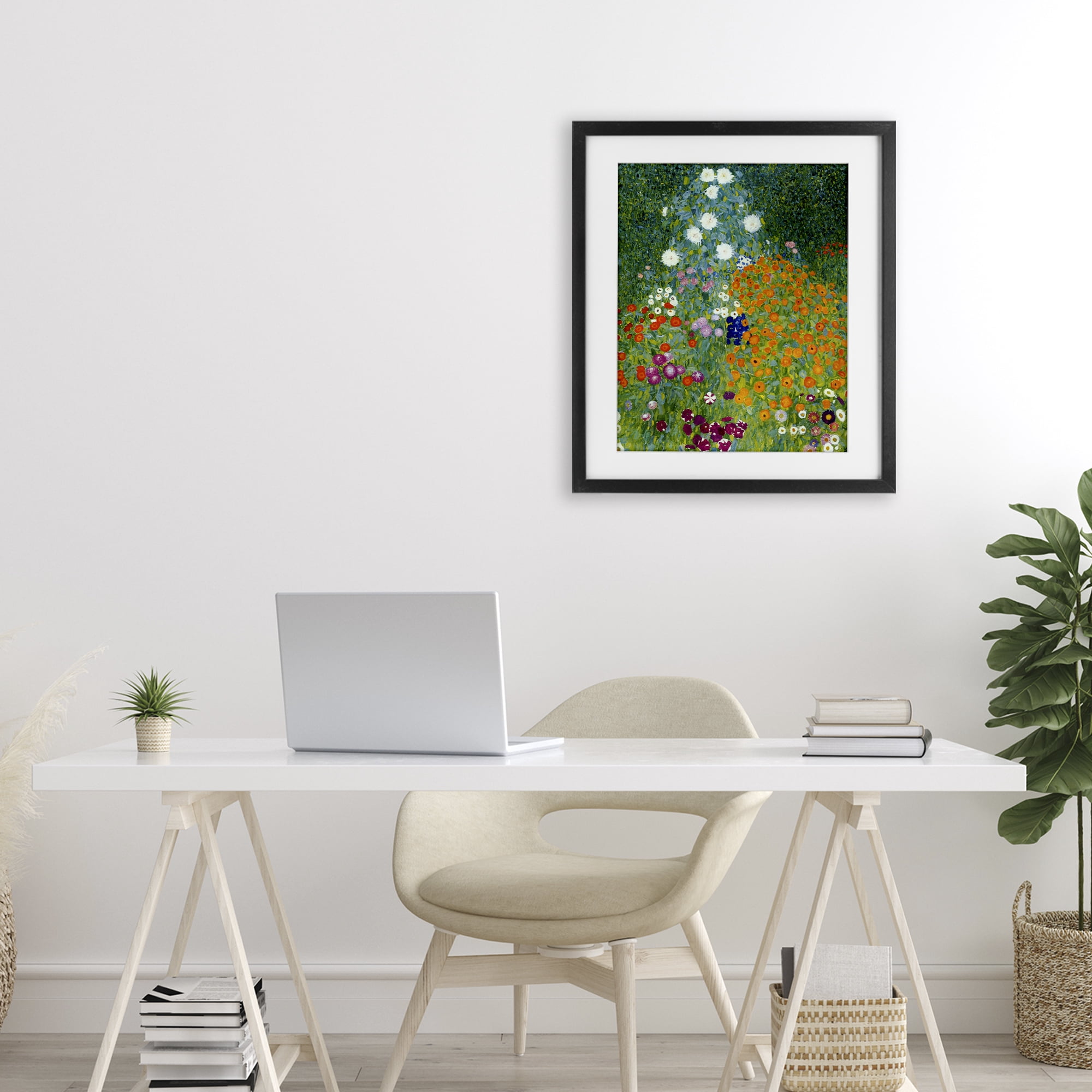 Stupell Industries Farm Garden Classic Klimt Black Framed Print Under Glass, design by Vintage Hustle
