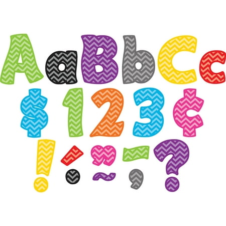 UPC: 0088231954545 | Teacher Created Resources TCR5454 Chevron Funtastic 4In Letters Combo