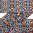 thumbnail image 4 of IBA Indianbeautifulart Brown Stripe & Paisley Ethnic Fabric Lace Dressmaking Velvet&nbsp;Trim&nbsp;Tape Printed Sewing Lace 9 Yards 2 Inches, 4 of 8