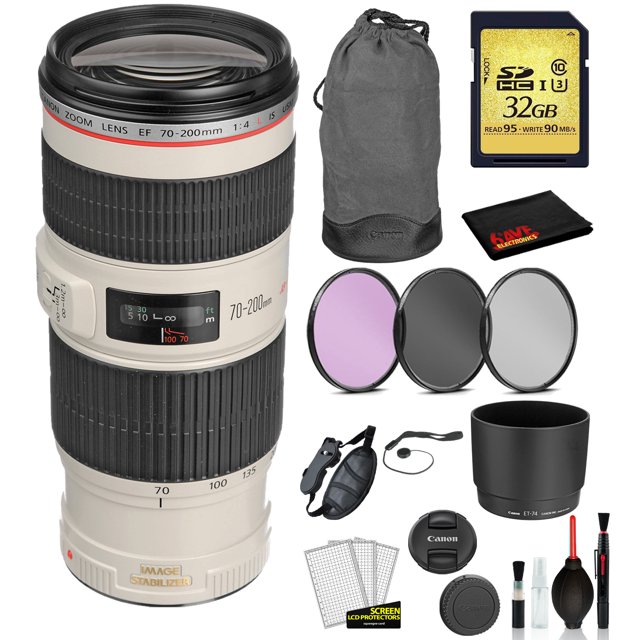 Canon EF 70-200mm f/4L IS USM Objectif avec Ensemble