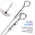 thumbnail image 3 of PBPBOX 4Pcs Stainless Steel Picture Hanging Wire with Dual Hooks Adjustable Heavy Duty Cord for Home Mirrors Artwork, 3 of 7
