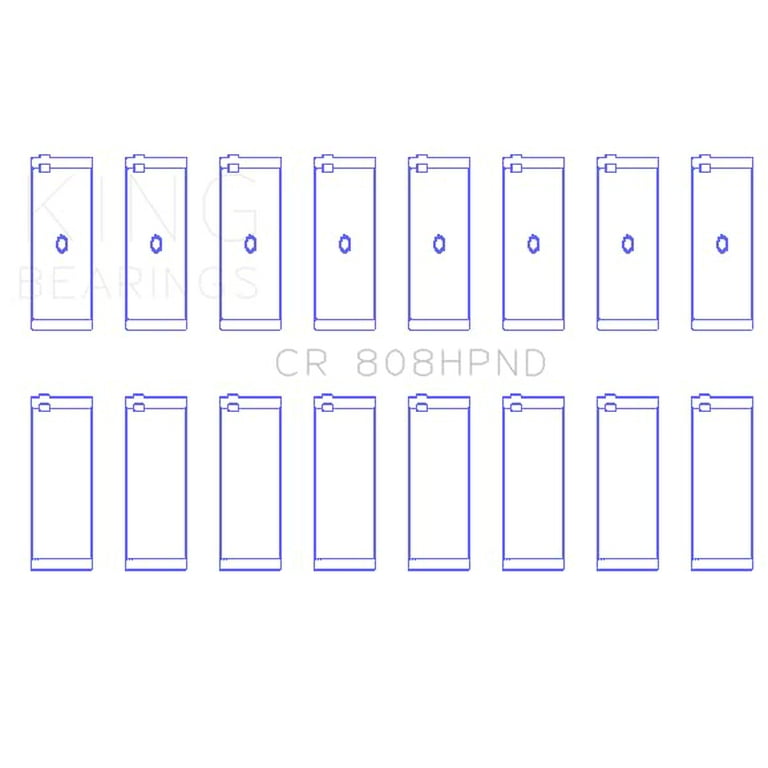 King Bearings Rod Bearing Set CR 804HPN 010 King Bearings Rod Bearing Set CR 804HPN 010