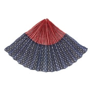 Way to Celebrate Large 18" x 36" Patriotic Red, White, and Blue Burlap Bunting