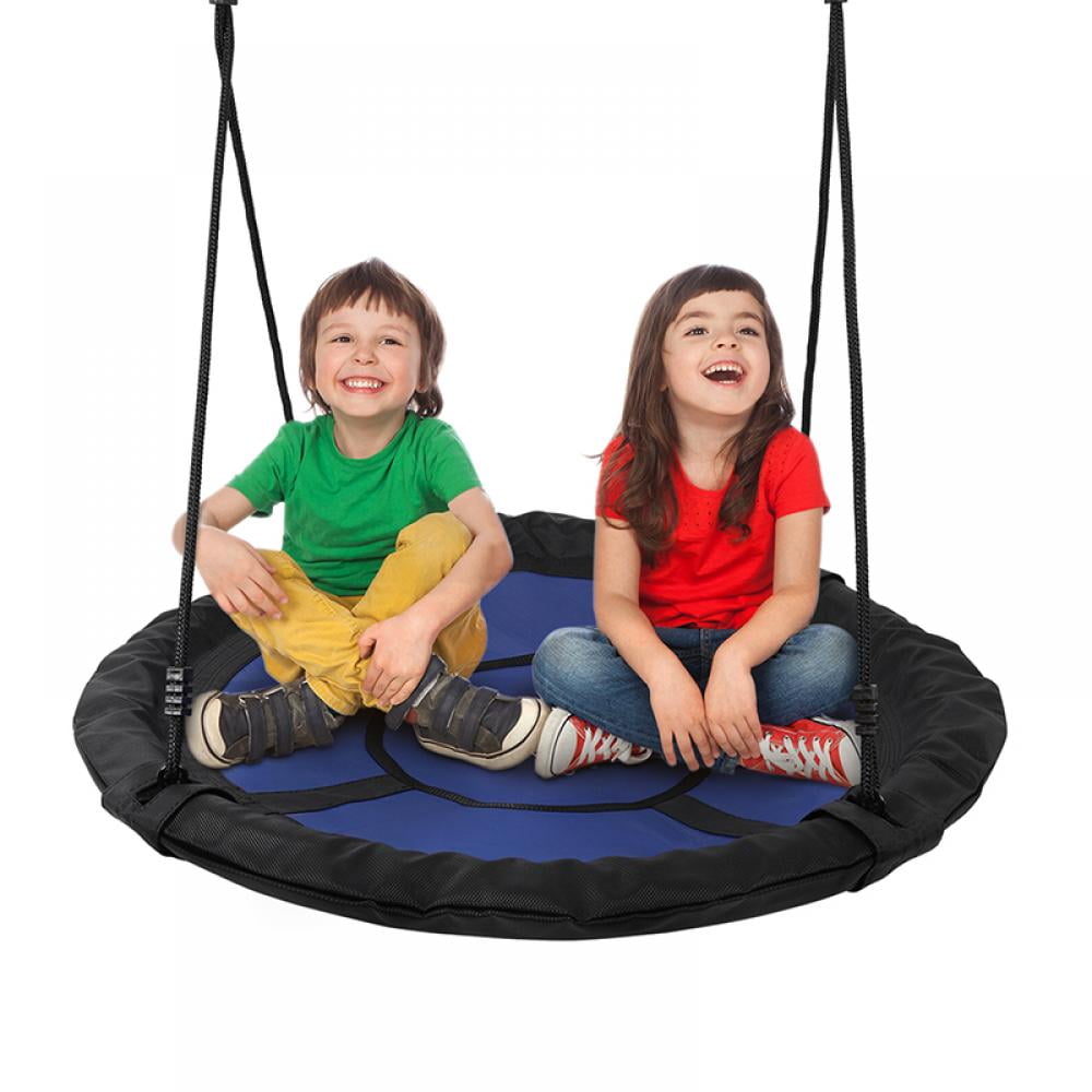 Flying Saucer Tree Swing Nest 660 lbs Kids 40" 100cm Saucer Rotate Spider Web 