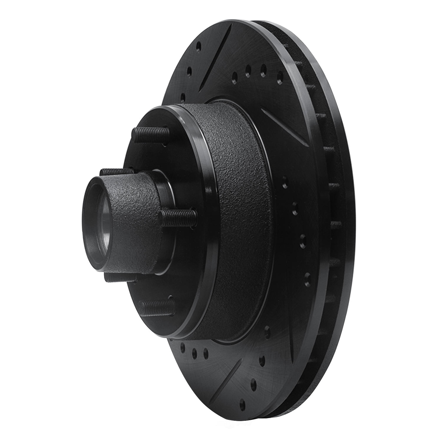 Dynamic Friction Company 633-47009L DFC Brake Rotor - Drilled And Slotted - Black
