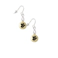 thumbnail image 3 of Delight Jewelry Goldtone Capital Letter - & - Pebble Disc - Silver tone Infinity French Earrings, 3 of 4