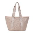 thumbnail image 2 of Cotton-Padded Women's Fashion Shoulder Tote Bag with Spacious Capacity, Stylish and Comfortable for Work and Travel Khaki, 2 of 7
