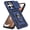 Blue, variant on Kryonix for Motorola Moto Edge 2025 6.7” case,Military Grade Drop Impact,360 Metal Rotating Ring Kickstand Holder,Camera Lens Slide Protection Case,Armor Shockproof Case,TPU Bumper,Blue