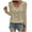 Khaki, variant on LYXSSBYX Button Down Shirts for Women Fashion Women's Button Round-Neck Long Sleeve Casual T-shirt Blouse