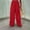 Red, variant on pstuiky Wide Leg Trousers Women, Solid Color Loose Long Plus Size Pants Trousers with Pockets Oversized Womens Dress Pants Black L