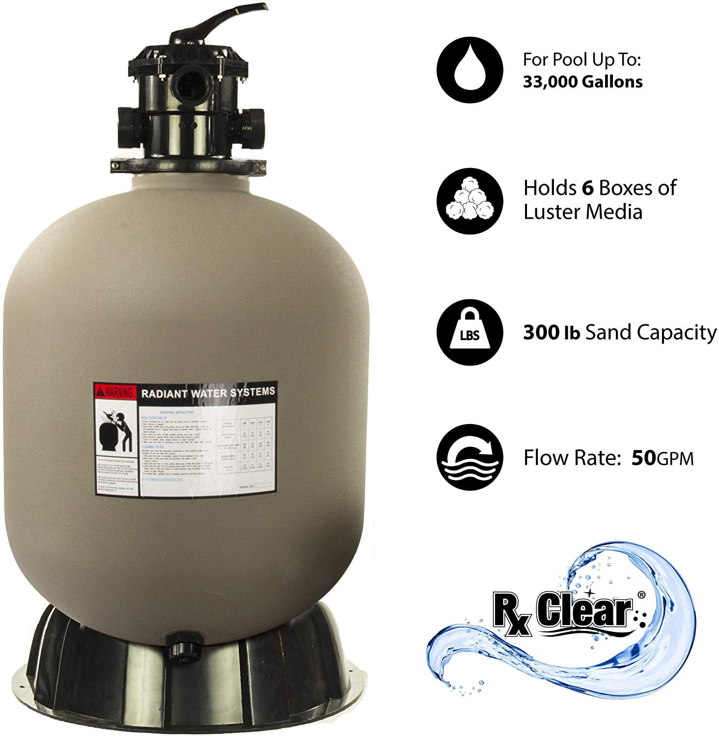 rx clear sand filter