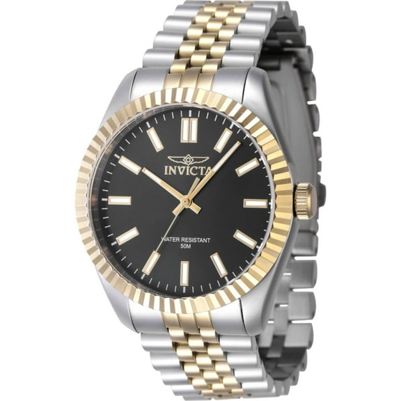 Invicta 47483 Men's Specialty Black Dial Bracelet Quartz Watch