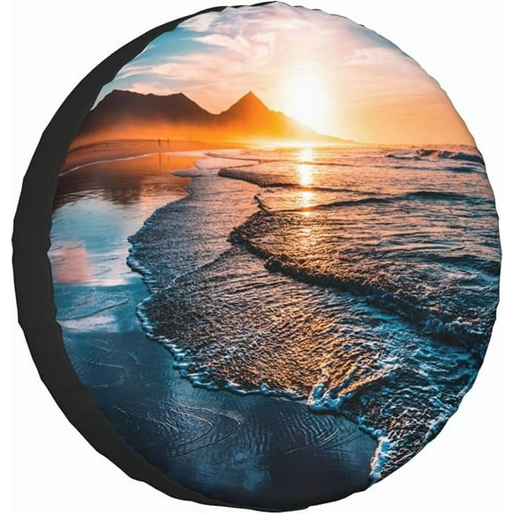 Three Funny Raccoon Green Sunglasses Showing Rock Animals Spare Tire Cover Protectors Tire Wheel Cover for Trailer Rv SUV Truck Travel Accessories 15 inch