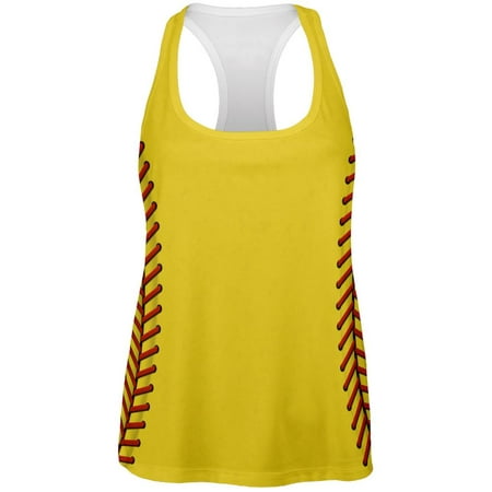 Softball Costume All Over Womens Work Out Tank