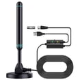 thumbnail image 1 of Antena TV digital HD 480+ millas Base magnética VHF UHF para receptor DVB-T2, 1 of 9