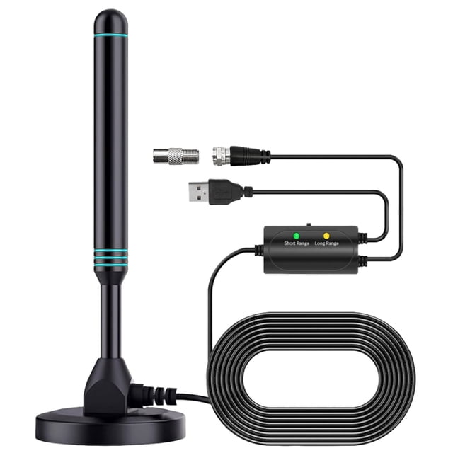 Antena TV HD portátil interior y exterior 480+ millas para receptor DVB-T2