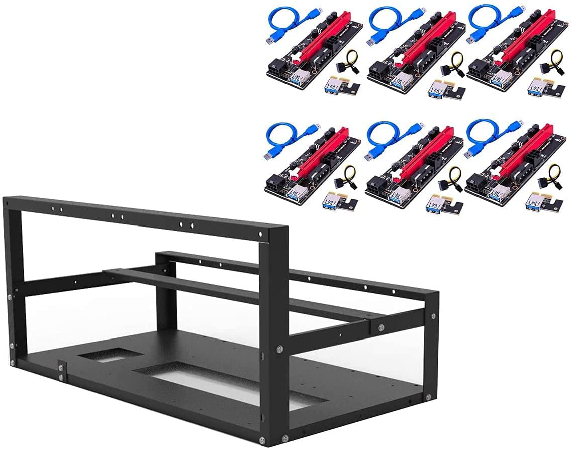 Mazepoly Steel Open Air Miner Stackable Mining Frame Case Rig 