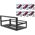 thumbnail image 1 of Mazepoly Steel Open Air Miner Stackable Mining Frame Case Rig, 6GPU/ 8GPU for Crypto Coin Mining Frame Rack with 6-Pack Mazepoly VER 009S PCIE Riser, 1 of 7