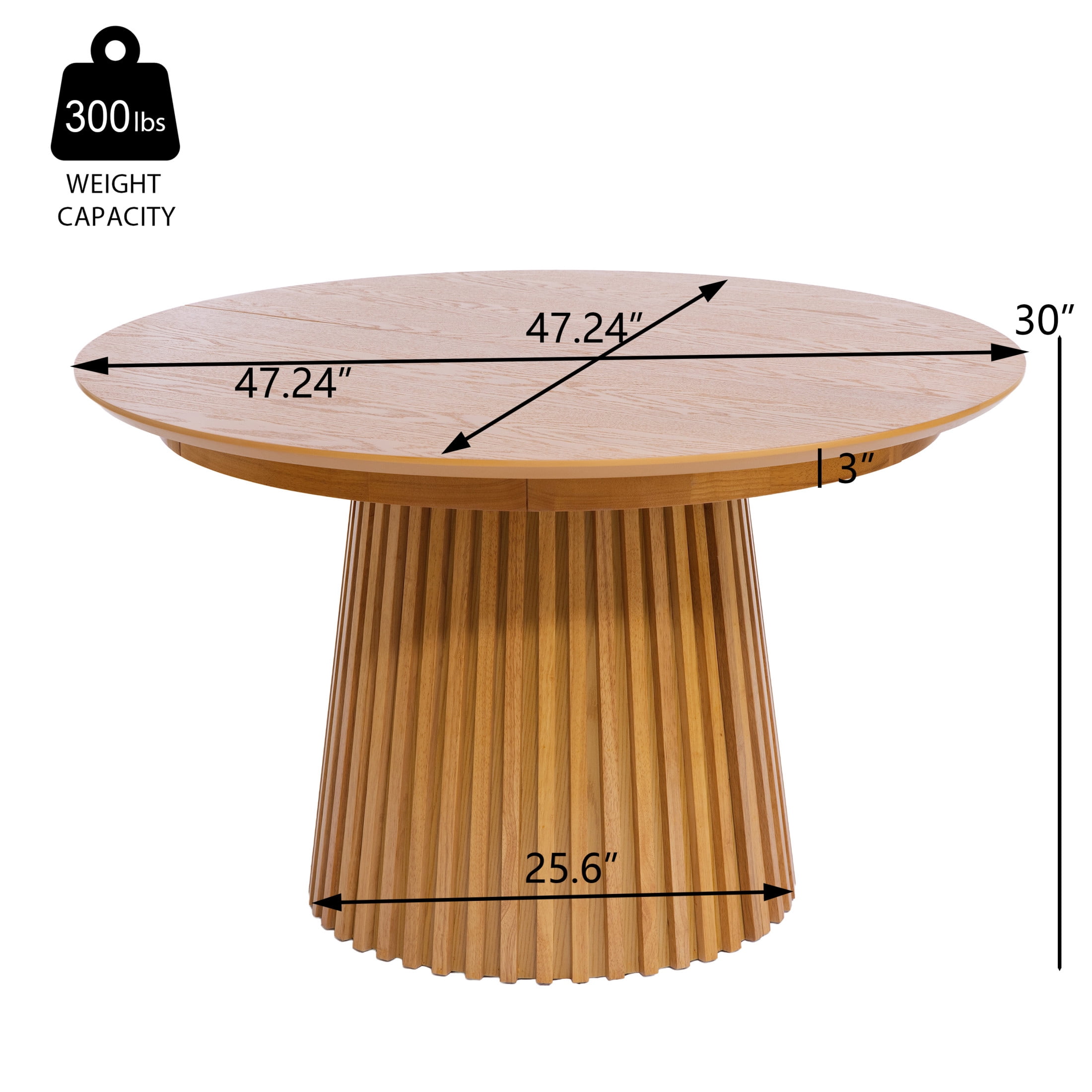 Christopher Knight Home 47"-78" Mid-Century Modern Oval Extendable Dining Table for 4-8, Natural