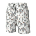 thumbnail image 4 of Logiee White goose Print Mens Swim Trunks Quick Dry Board Shorts,Breathable Hawaii Beach Shorts Swimwear Bathing Suits-3X-Large, 4 of 6
