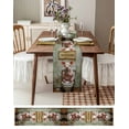 thumbnail image 4 of Table Runner 72 Inches Long for Kitchen Dining, Bathroom Pig Dresser Scarf Farmhouse, Dining Table Decorations for Wedding/Parties, Toilet Animals Vintage 13 x 72 In, 4 of 9