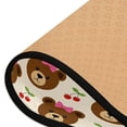 thumbnail image 4 of Dailycode Hallway Runner Rug 2x6 Non Slip Absorbent Soft Floor Mat for Home Kitchen Bedroom Entrance Bear Bow Cherry, 4 of 7