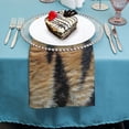 thumbnail image 4 of WYYP Tiger Fur Black Stripe Polyester Cloth Napkins for Farmhouse Party Dining Table Decor 6 PCS, 4 of 7