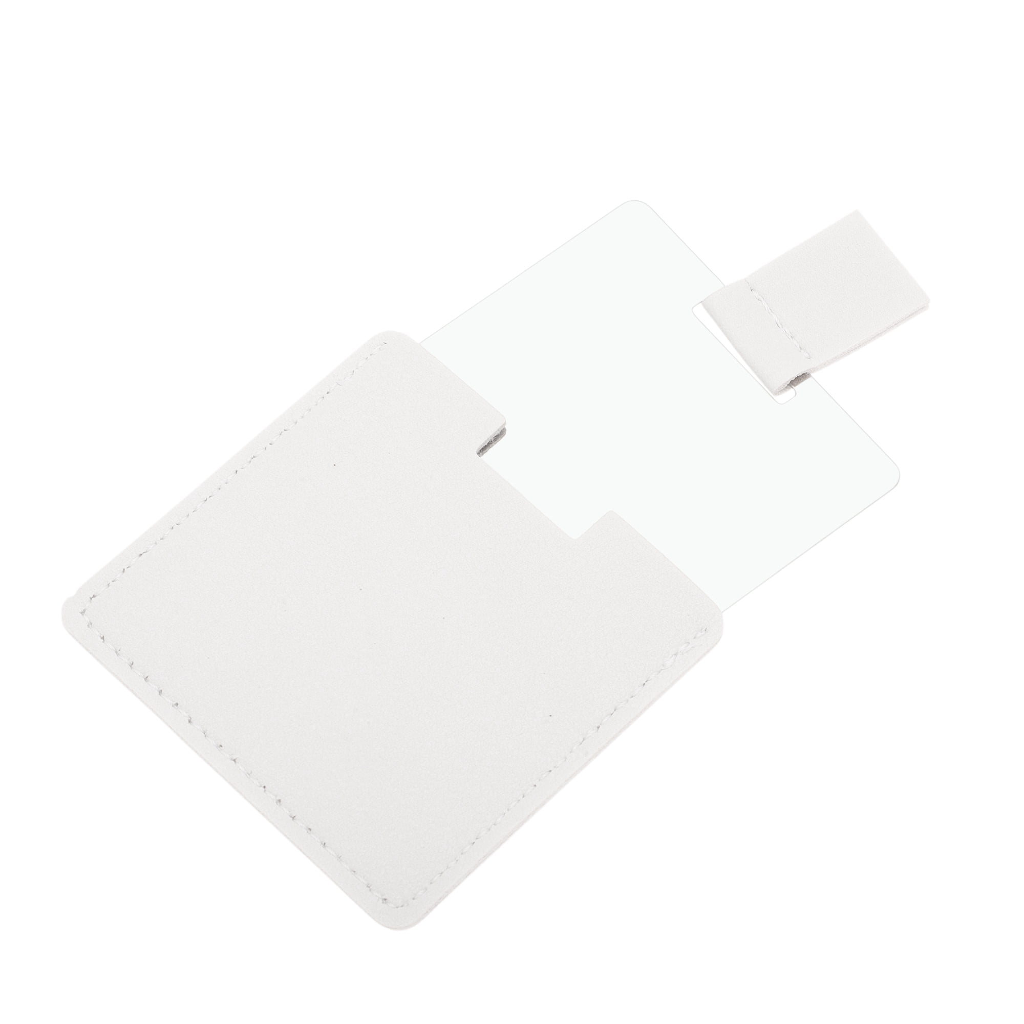 Unique Bargains 1 Pc Square Shape Makeup Mirror White
