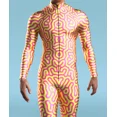 thumbnail image 3 of Mono sexy con estampado 3D para hombre, disfraz de Halloween, cosplay, cremallera frontal, Zentai, colorido, para fiesta, carnaval, 3 of 5