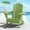 Apple, variant on SERWALL Folding Adirondack Chair Set with Dual Cup Holders & Phone Holder, All-Weather HDPE Fire Pit Chairs for Outdoor, Patio, Poolside, Garden - Black