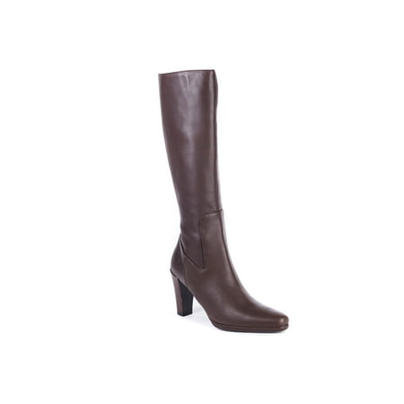 Womens Dark Brown Leather - Car Shoe Women Dark Brown Leather Knee High Boots