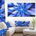 thumbnail image 1 of Dancing Blue Flower Petals - Floral Canvas Art Print, 1 of 4