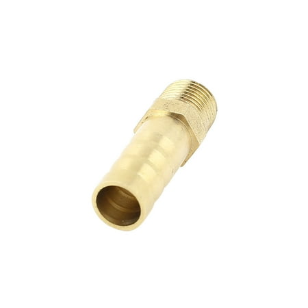 - Unique Bargains 8mm OD Hose Barb 9.5mm 1/8BSP Brass Air Fluid Fuel Gas Water Coupler