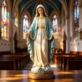 thumbnail image 4 of Sacred Heart Blessed Religious Statue Set Elegant Home Hand- Resin Religious Statue For Home Altar Catholic Decor Religious Gift, 4 of 6