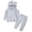 a5-Grey, variant on Youth 2PCS Jogger Outfits Set Fleece Hooded + Sweatpants Boys Girls Athletic Sweatsuits Pullover Clothes